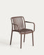 Chaise empilable d’extérieur Isabellini marron