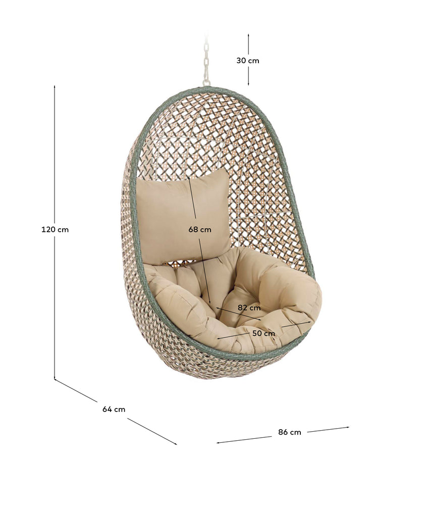 Fauteuil suspendu Cira multicolore