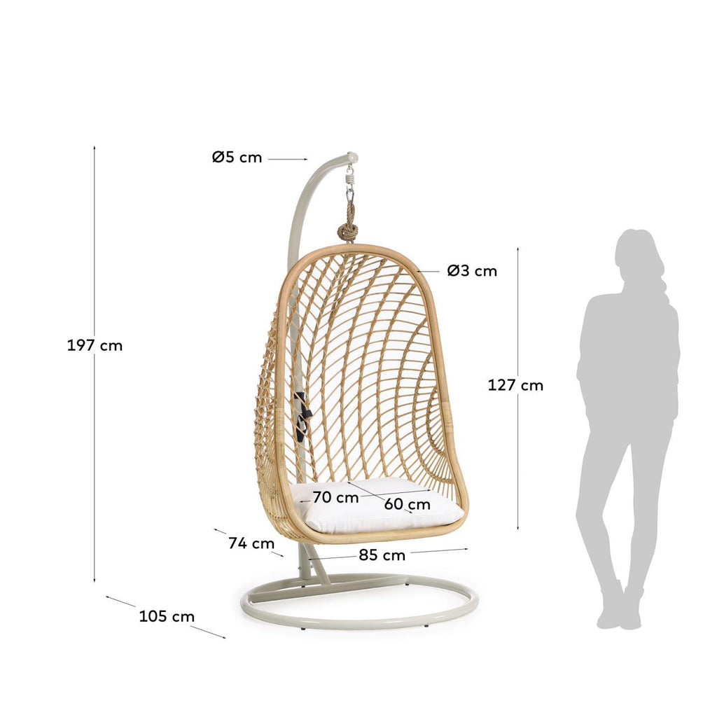 Fauteuil suspendu sur pied Ekaterina