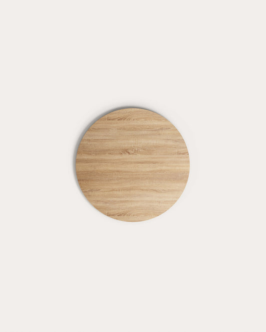 Plateau rond de table Argo en mélaminé effet bois Ø 120 cm
