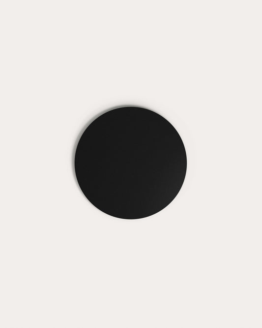 Plateau rond de table Argo en DM laqué noir Ø 120 cm