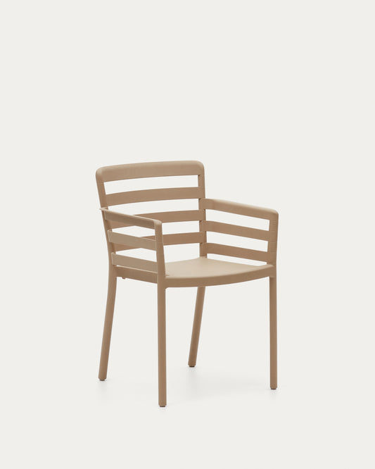 Chaise de jardin Nariet en plastique beige