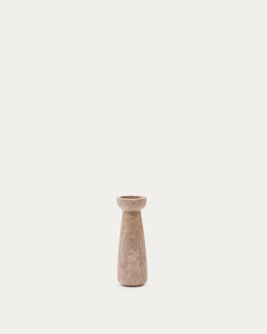 Chandelier petit Magan en travertin beige