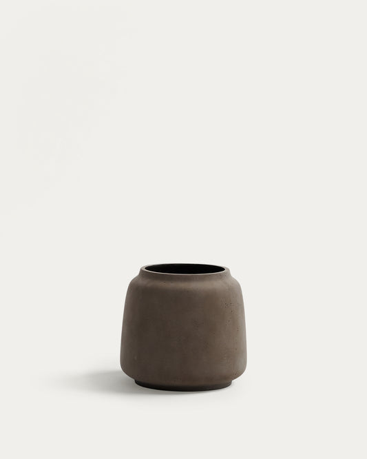 Cache-pot Lira effet terracota Ø 40 cm