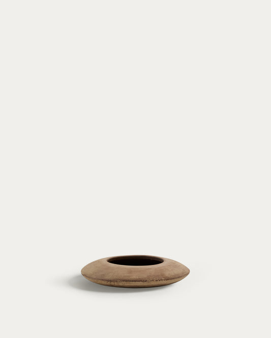 Cache-pot Rivor en terre cuite avec finition ton naturel Ø 50 cm