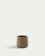 Cache-pot Calun en ciment beige Ø 32 cm