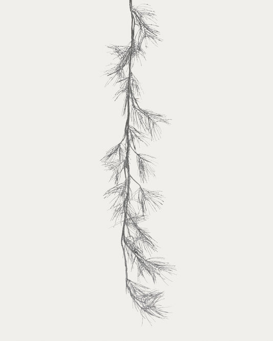 Guirlande lumineuse Teila en forme de branche argentée 180 cm