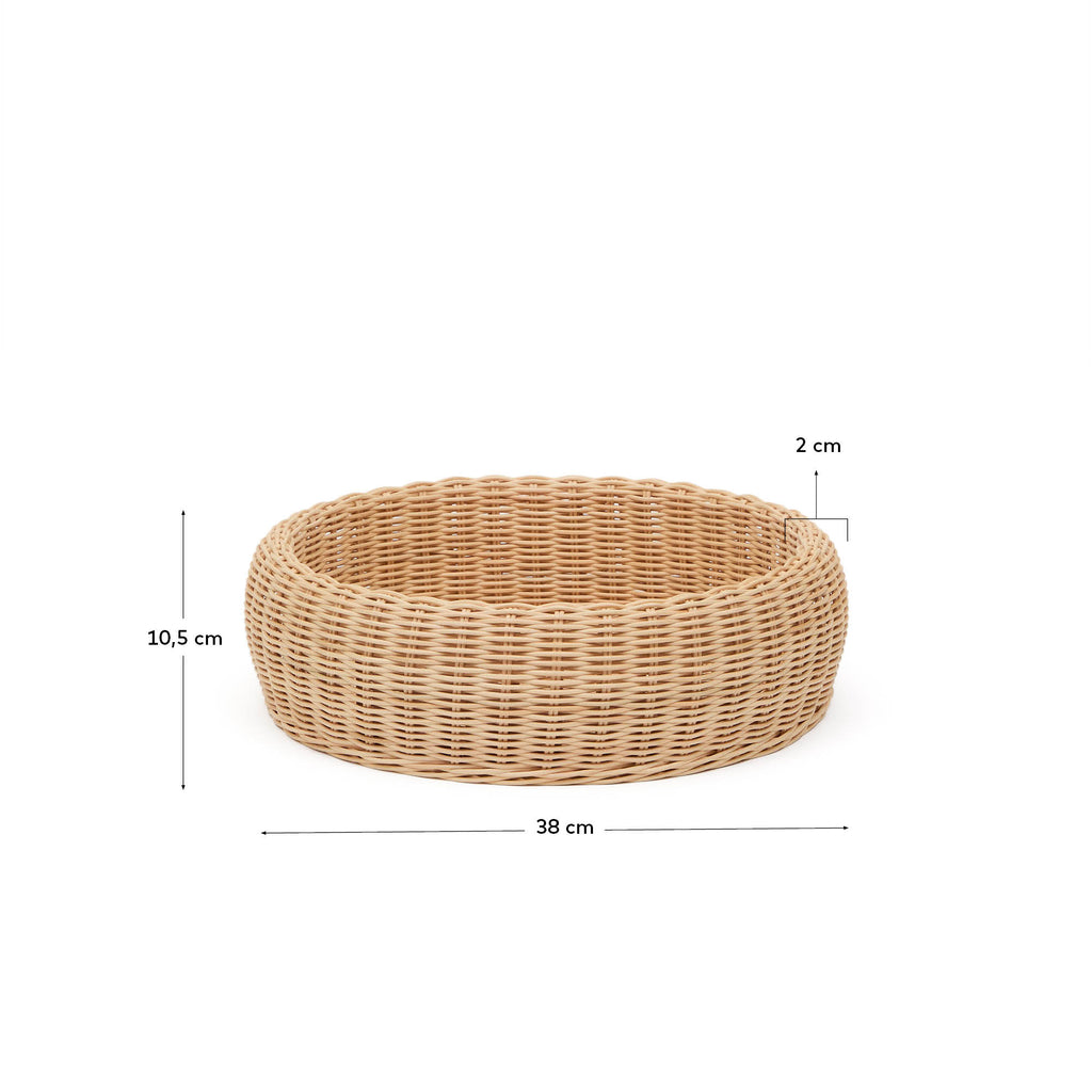 Vase en rotin Zilna 11 cm