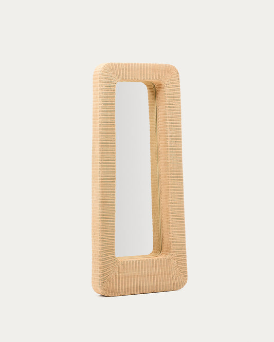 Miroir en rotin Zilna 58 x 120 cm