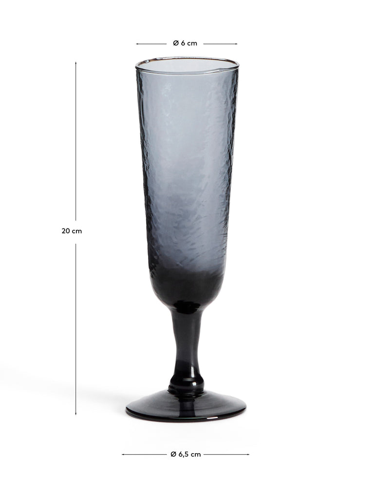 Verre à vin Sileia en verre recyclé bleu
