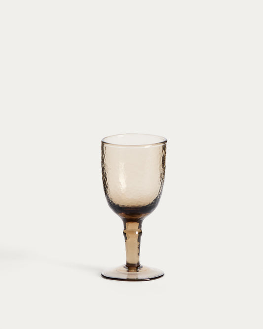 Verre à vin Vinea en verre recyclé marron