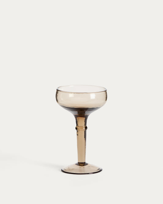 Verre à vin Vinea en verre recyclé marron