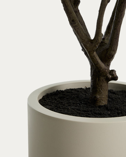 Arbre artificiel Rhus avec pot blanc 185 cm