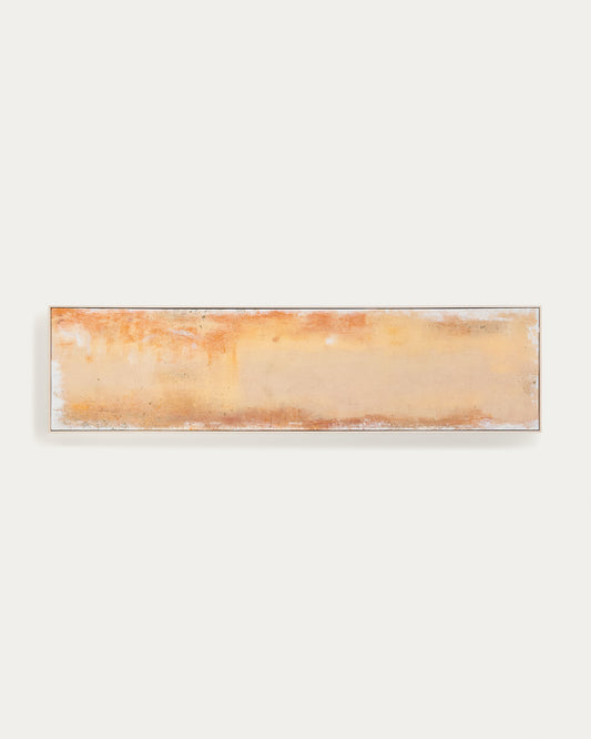 Tableau abstrait Selnar jaune 182 x 47 cm