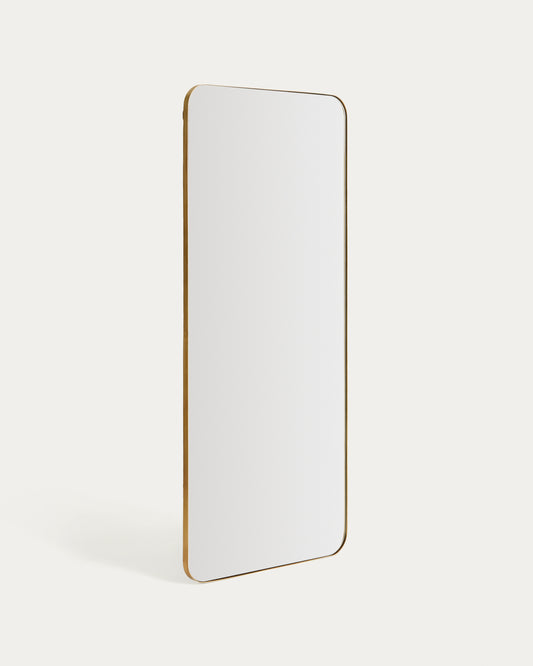 Miroir Marco en métal doré 80 x 180 cm