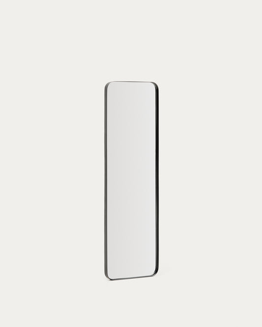 Miroir Marco en métal noir 55,5 x 150,5 cm