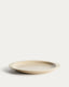Assiette Doren en céramique beige