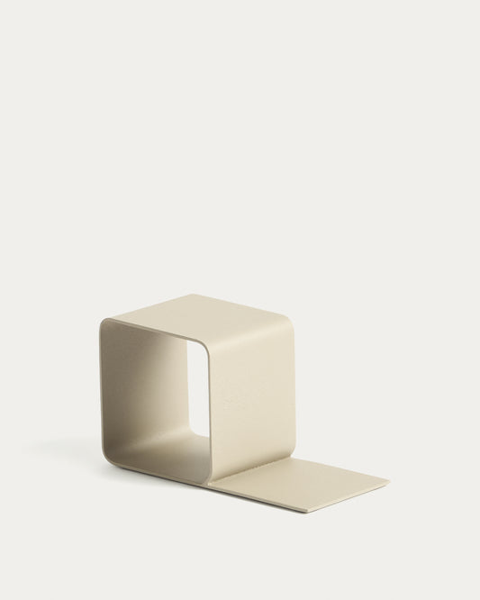 Serre-livres Mistra en fer beige
