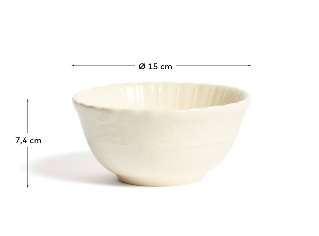 Bol Varla en céramique beige
