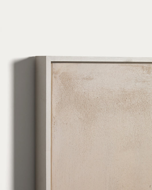 Tableau abstrait Meril beige 120 x 150 cm