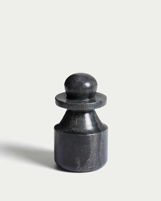 Sculpture Elvora en marbre gris 15 cm