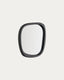 Miroir en bois Alura en teck noir 45,5 x 47 cm FSC 100%