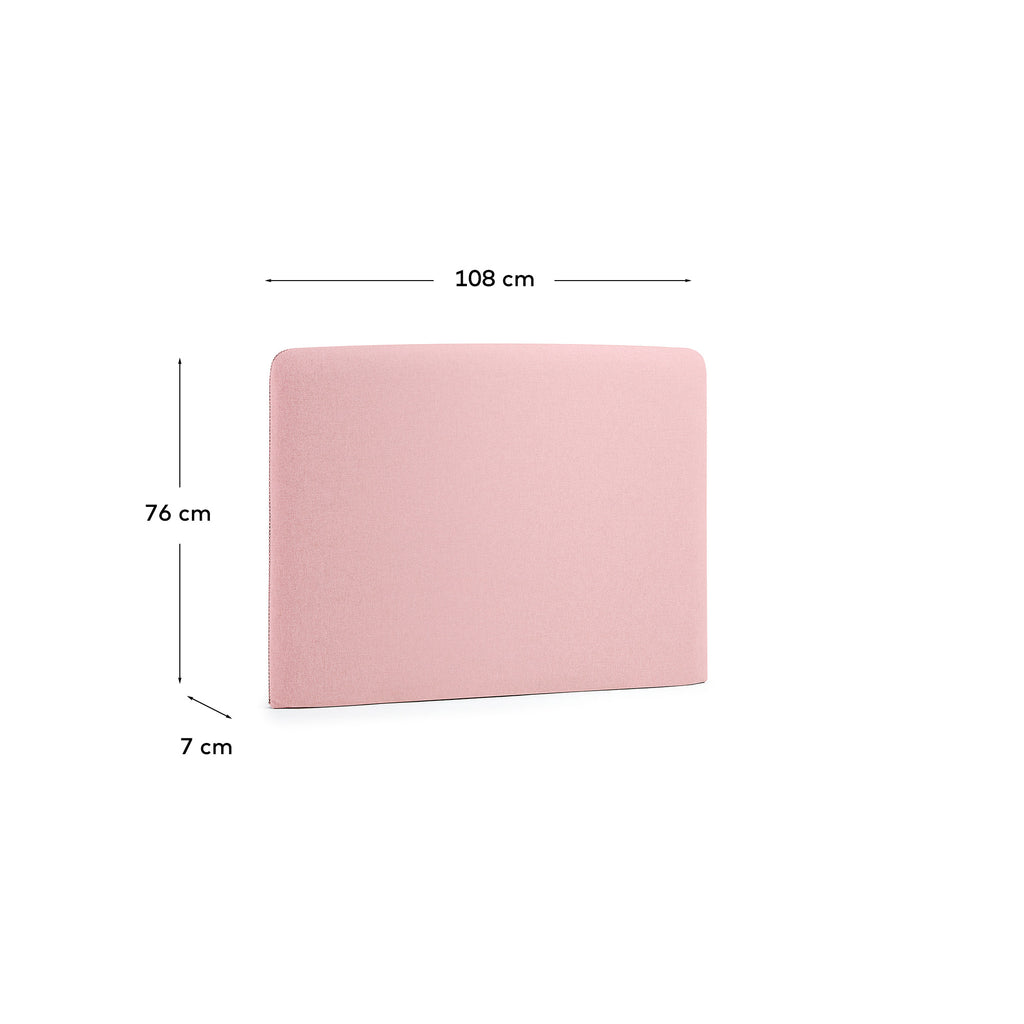 Tête de lit Dyla déhoussable rose pour lit jusqu’à 90 cm FSC Mix Credit