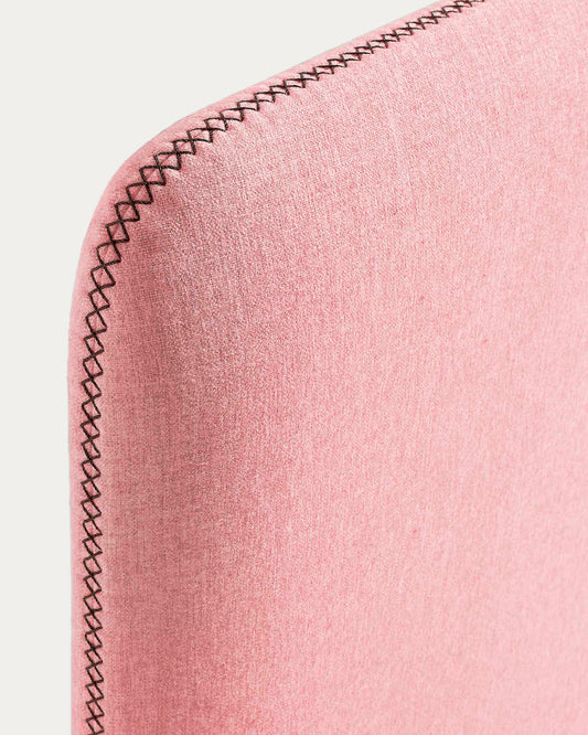 Housse de tête de lit Dyla rose pour lit jusqu’à 90 cm