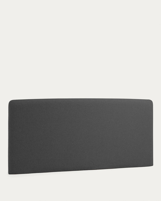Housse de tête de lit Dyla noire pour lit de 160 cm