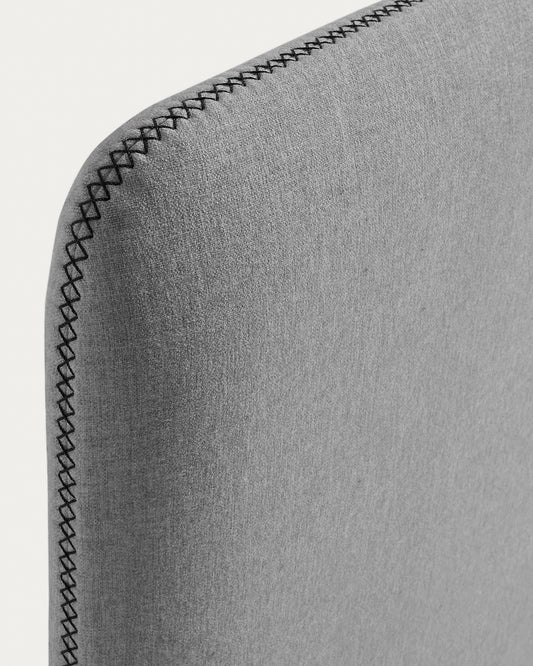 Housse de tête de lit Dyla grise pour lit jusqu’à 160 cm