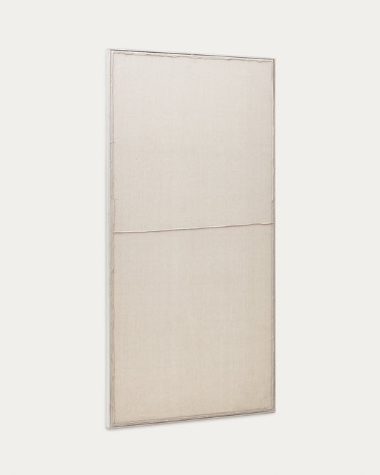 Cadre Maha blanc avec ligne horizontale  110 x 220 cm
