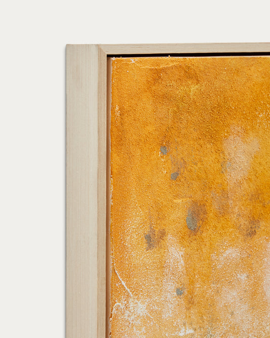 Tableau abstrait Selnar jaune 202 x 122 cm