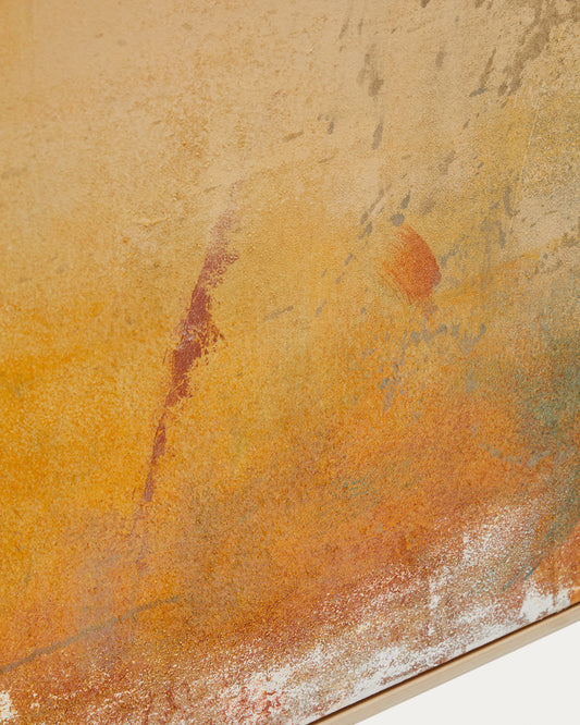 Tableau abstrait Selnar jaune 202 x 122 cm