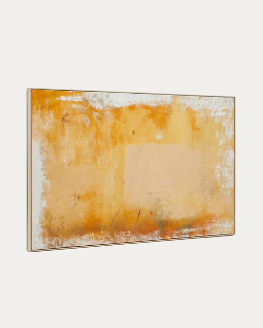 Tableau abstrait Selnar jaune 202 x 122 cm