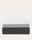 Sommier coffre Matters noir pour matelas de 180 x 200 cm