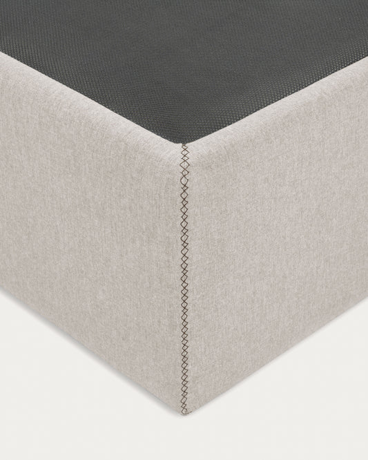 Sommier coffre Matters beige pour matelas de 180 x 200 cm