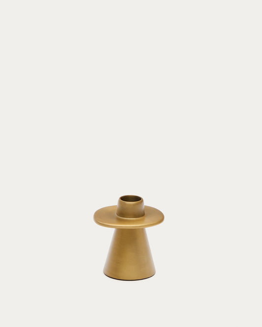 Petit chandelier Aiko en aluminium doré