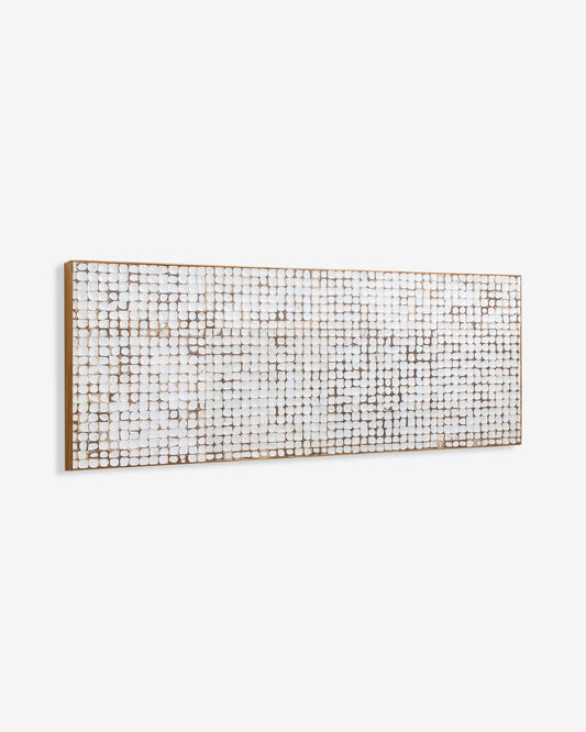 Tête de lit Kron en bois de manguier et coques de noix de coco pour lit de 180 cm