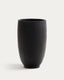 Pot de fleurs Aiguablava en ciment noir Ø 75 cm