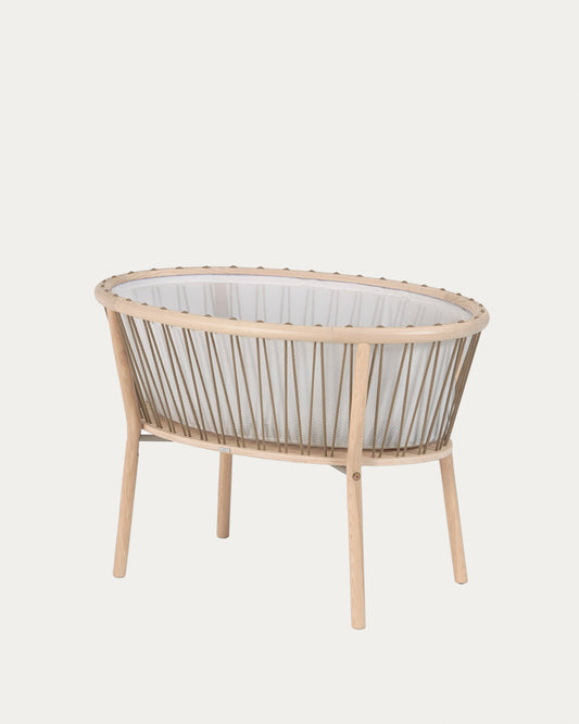 Berceau Leonela en bois de frêne de frêne 97 x 62 cm FSC 100 %