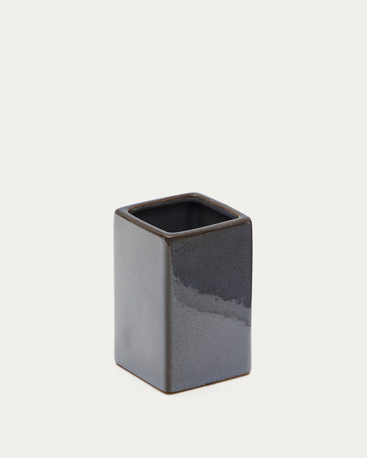 Porte-brosses Silvet en grès gris