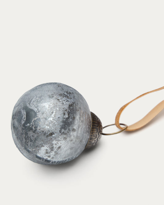 Set de 4 boules de Noël Blama en verre recyclé argenté Ø 6 cm