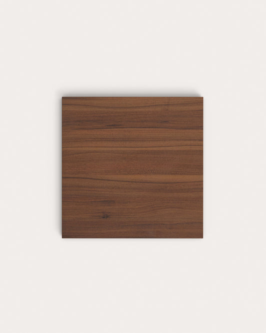 Plateau rond pour table Tiaret en mélamine finition noyer Ø 70 cm