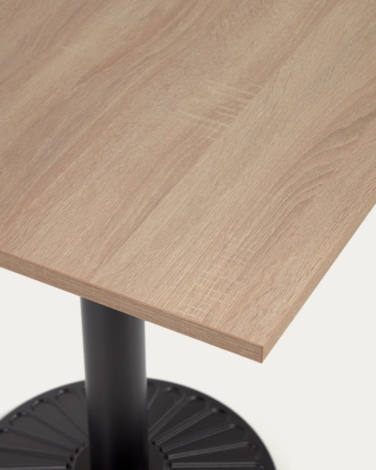 Plateau pour table Tiaret en mélamine finition bois naturel 70 x 70 cm