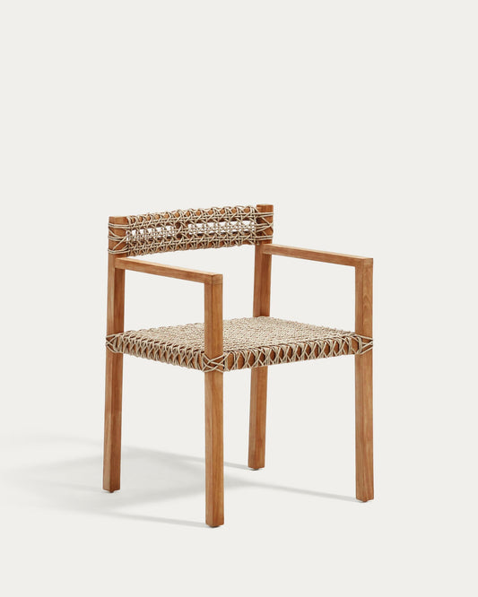 Chaise Giverola en bois de teck