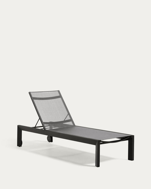 Bain de soleil Canutells en aluminium avec finition gris foncé