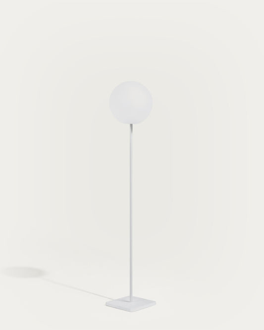 Lampadaire d'extérieure solaire Dinesh en acier gris 120 cm