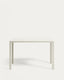 Table haute de jardin Culip en aluminium finition blanche 150 x 77 cm
