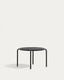 Table d'appoint de jardin Joncols en aluminium finition peinture grise Ø 60 cm