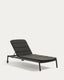 Bain de soleil d’extérieur Marcona en aluminium noir